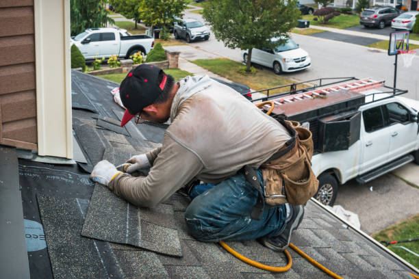 Professional Roof Inspection technician working in Villanova, PA